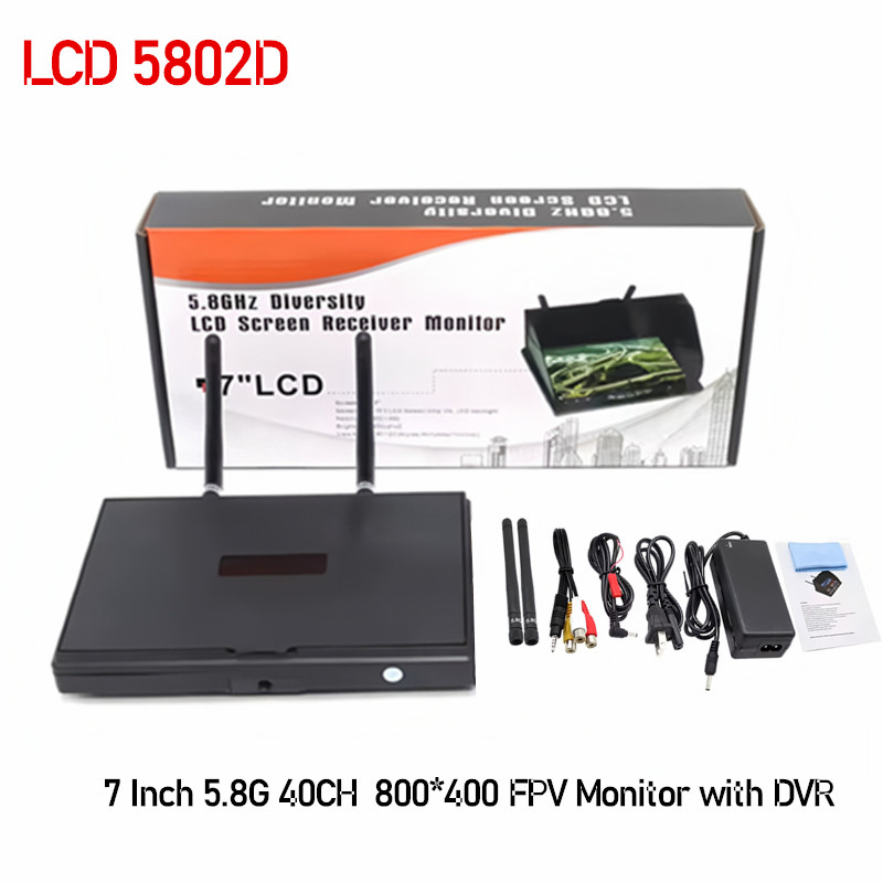 Drone Controller Screen - 5.8G FPV DVR LS5802D 7 Inch