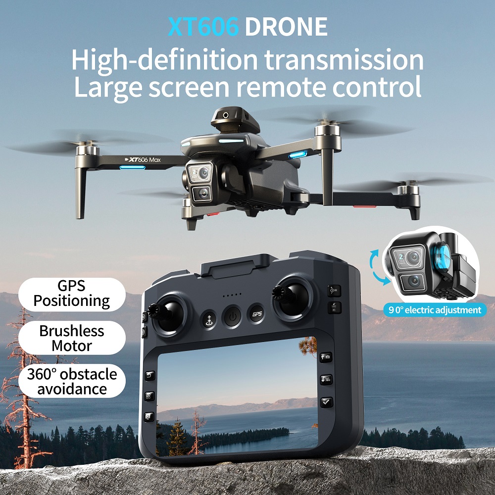 XT606 MAX 3 battery Drone 4k 8 - Jjrc Drone X12 评论和价格